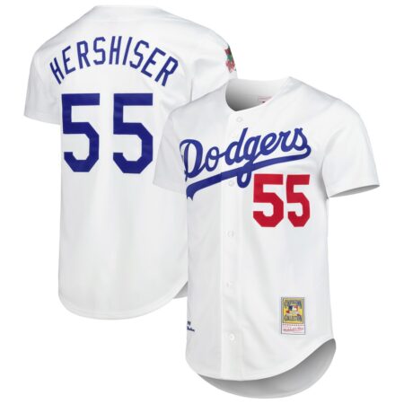 Orel Hershiser Los Angeles Dodgers Mitchell & Ness Cooperstown Collection Authentic Jersey – White, Limited Replica Fan Edition