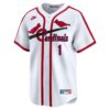 Ozzie Smith St. Louis Cardinals Throwback Cooperstown Collection Limited Jersey - White, Limited Replica Fan Edition
