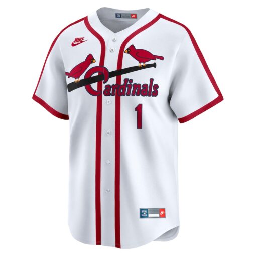 Ozzie Smith St. Louis Cardinals Throwback Cooperstown Collection Limited Jersey – White, Limited Replica Fan Edition