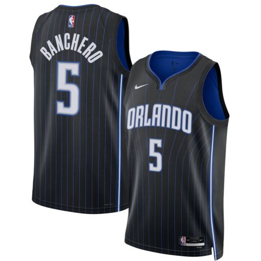 Paolo Banchero Orlando Magic Unisex 2022 NBA Draft First Round Pick Swingman Jersey Icon Edition Black, Limited Replica Fan Edition