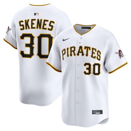 Paul Skenes Pittsburgh Pirates Home Limited Player Jersey – White, Limited Replica Fan Edition