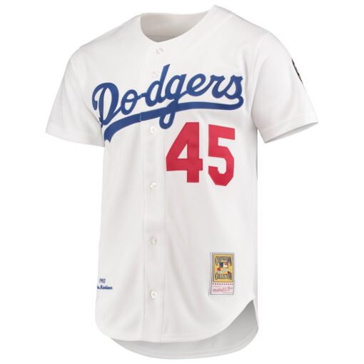 Pedro Martinez Los Angeles Dodgers Mitchell & Ness 1993 Cooperstown Collection Home Authentic Jersey – White, Limited Replica Fan Edition