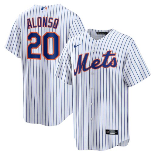 Pete Alonso New York Mets Home Replica Player Name Jersey – White, Limited Replica Fan Edition