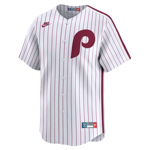 Philadelphia Phillies Throwback Cooperstown Collection Limited Jersey – White, Limited Replica Fan Edition