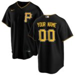 Pittsburgh Pirates Alternate Replica Custom Jersey - Black, Limited Replica Fan Edition