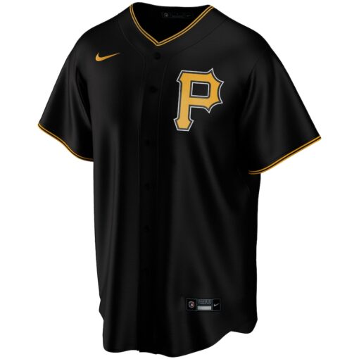 Pittsburgh Pirates Alternate Replica Custom Jersey – Black, Limited Replica Fan Edition