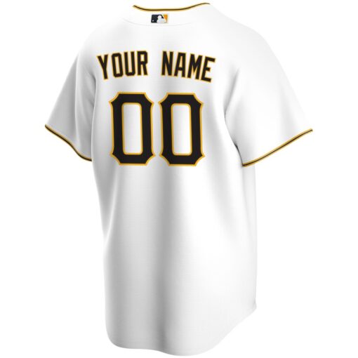 Pittsburgh Pirates Home Replica Custom Jersey – White, Limited Replica Fan Edition