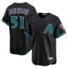 Randy Johnson Arizona Diamondbacks Throwback Cooperstown Collection Limited Jersey - Black, Limited Replica Fan Edition