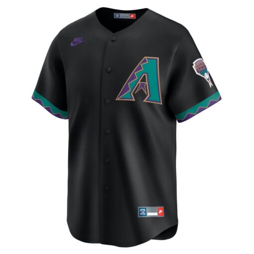 Randy Johnson Arizona Diamondbacks Throwback Cooperstown Collection Limited Jersey – Black, Limited Replica Fan Edition