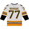 Ray Bourque Boston Bruins Mitchell Ness Captain Patch 1989 Blue Line Player Jersey - White, Limited Replica Fan Edition