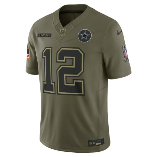Roger Staubach Dallas Cowboys Limited Jersey – Olive, Limited Replica Fan Edition