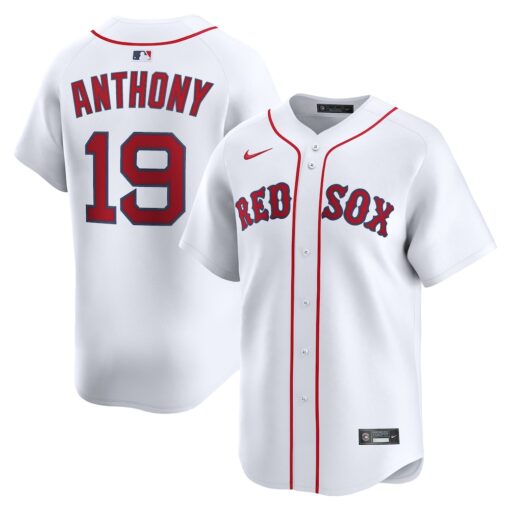 Roman Anthony Boston Red Sox Home Limited Player Jersey – White, Limited Replica Fan Edition
