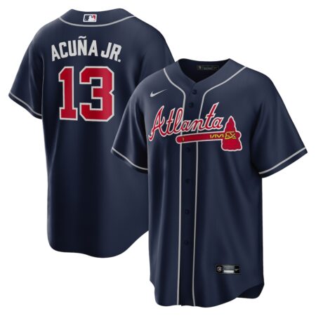 Ronald Acuna Jr. Atlanta Braves Alternate Replica Player Name Jersey – Navy, Limited Replica Fan Edition