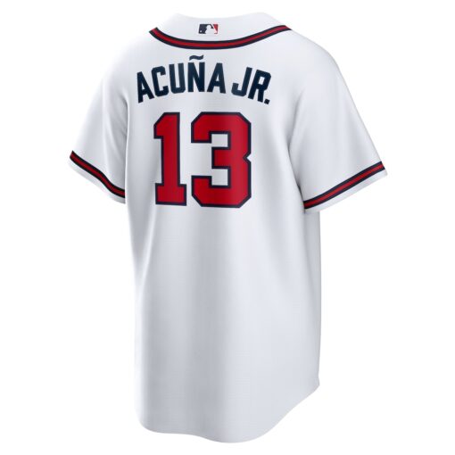Ronald Acuna Jr. Atlanta Braves Home Replica Player Name Jersey – White, Limited Replica Fan Edition
