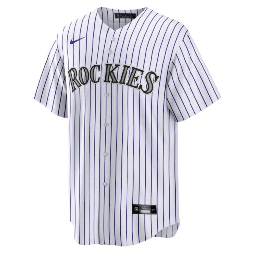 Ryan McMahon Colorado Rockies Home Replica Player Jersey – White, Limited Replica Fan Edition