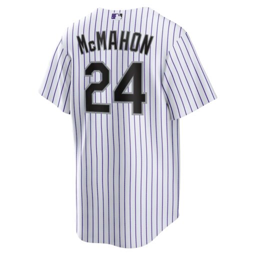Ryan McMahon Colorado Rockies Home Replica Player Jersey – White, Limited Replica Fan Edition