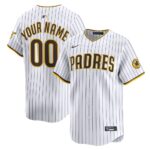 San Diego Padres Home Limited Custom Jersey - White, Limited Replica Fan Edition