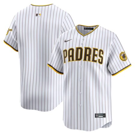 San Diego Padres Home Limited Jersey – White, Limited Replica Fan Edition