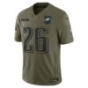 Saquon Barkley Philadelphia Eagles Limited Jersey - Olive, Limited Replica Fan Edition
