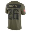 Saquon Barkley Philadelphia Eagles Limited Jersey - Olive, Limited Replica Fan Edition