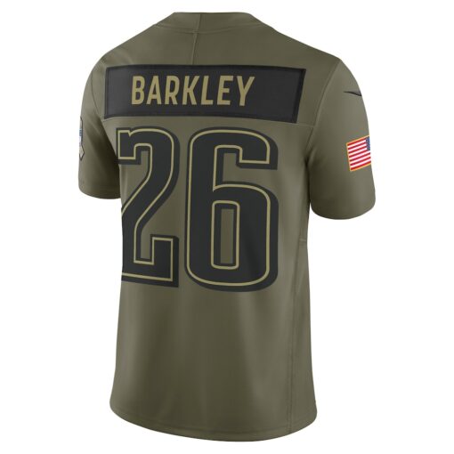 Saquon Barkley Philadelphia Eagles Limited Jersey – Olive, Limited Replica Fan Edition
