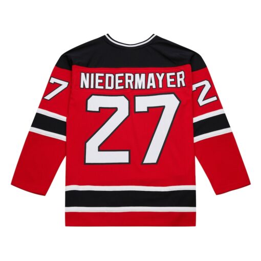 Scott Niedermayer New Jersey Devils Mitchell Ness Big Tall 1999 Blue Line 2.0 Jersey – Red, Limited Replica Fan Edition