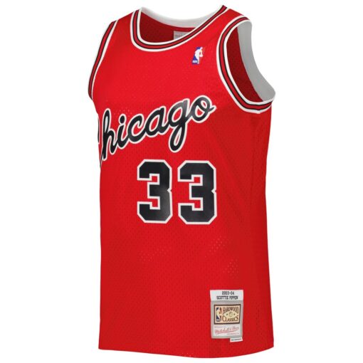 Scottie Pippen Chicago Bulls Mitchell Ness Hardwood Classics 2003-04 Swingman Jersey – Red, Limited Replica Fan Edition