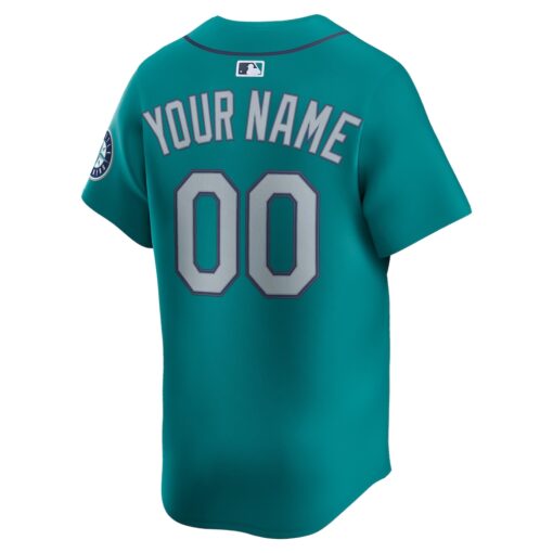Seattle Mariners Alternate Limited Custom Jersey – Teal, Limited Replica Fan Edition