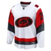 Sebastian Aho Carolina Hurricanes Away Breakaway Jersey - White, Limited Replica Fan Edition