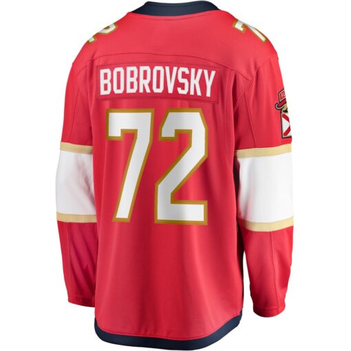 Sergei Bobrovsky Florida Panthers Breakaway Player Jersey – Red, Limited Replica Fan Edition