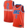 Shai Gilgeous Alexander Oklahoma City Thunder Jordan Unisex Swingman Jersey Statement Edition Orange, Limited Replica Fan Edition