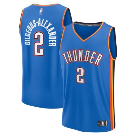 Shai Gilgeous Alexander Oklahoma City Thunder Player Jersey – Icon Edition – Blue, Limited Replica Fan Edition