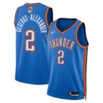 Shai Gilgeous Alexander Oklahoma City Thunder Unisex 2025 NBA Finals Swingman Jersey Icon Edition Blue, Limited Replica Fan Edition
