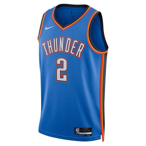 Shai Gilgeous Alexander Oklahoma City Thunder Unisex 2025 NBA Finals Swingman Jersey Icon Edition Blue, Limited Replica Fan Edition