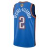 Shai Gilgeous Alexander Oklahoma City Thunder Unisex 2025 NBA Finals Swingman Jersey Icon Edition Blue, Limited Replica Fan Edition