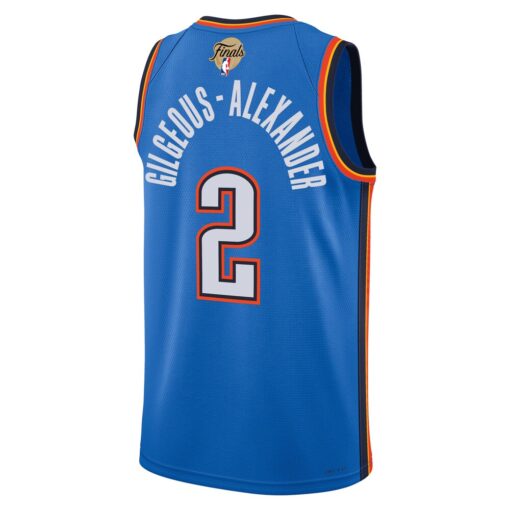 Shai Gilgeous Alexander Oklahoma City Thunder Unisex 2025 NBA Finals Swingman Jersey Icon Edition Blue, Limited Replica Fan Edition