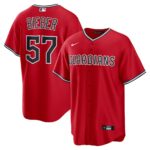 Shane Bieber Cleveland Guardians Alternate 2 Replica Jersey - Red, Limited Replica Fan Edition