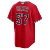 Shane Bieber Cleveland Guardians Alternate 2 Replica Jersey - Red, Limited Replica Fan Edition
