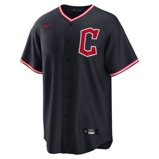 Shane Bieber Cleveland Guardians Alternate Replica Jersey – Navy, Limited Replica Fan Edition