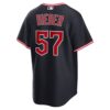 Shane Bieber Cleveland Guardians Alternate Replica Jersey - Navy, Limited Replica Fan Edition