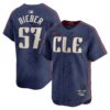 Shane Bieber Cleveland Guardians City Connect Limited Player Jersey - Navy, Limited Replica Fan Edition