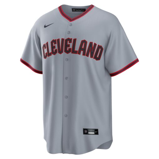 Shane Bieber Cleveland Guardians Road Replica Jersey – Gray, Limited Replica Fan Edition