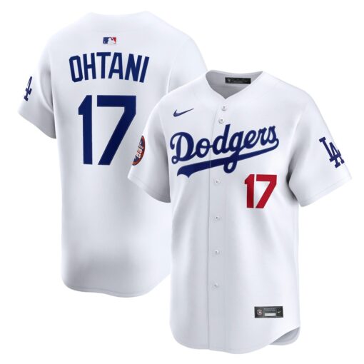 Shohei Ohtani Los Angeles Dodgers 2025 MLB World Tour Tokyo Series Home Limited Player Jersey – White, Limited Replica Fan Edition