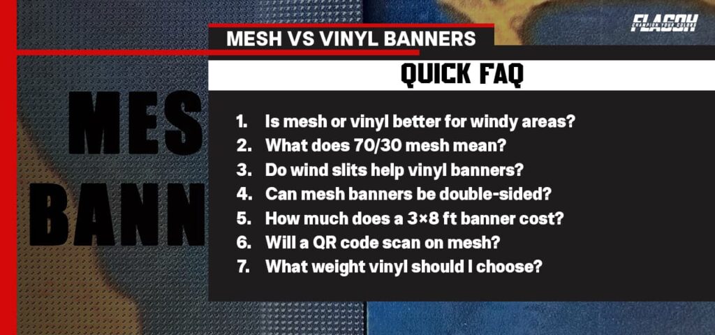 Should you choose Mesh or Vinyl Banner