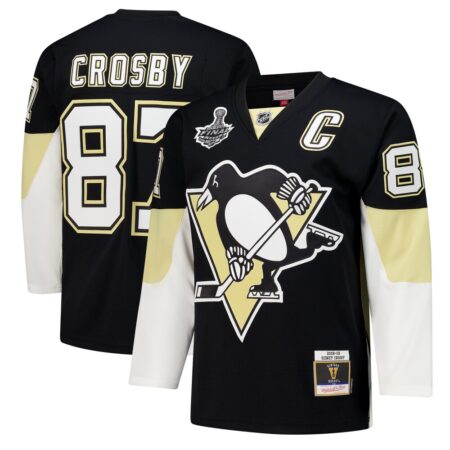 Sidney Crosby Pittsburgh Penguins 2008-09 Power Play Jersey – Black, Limited Replica Fan Edition