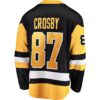 Sidney Crosby Pittsburgh Penguins Captain Patch Home Breakaway Jersey - Black, Limited Replica Fan Edition