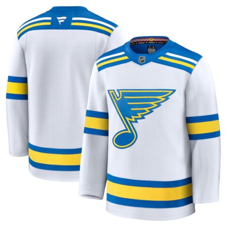 St. Louis Blues Away Premium Jersey – White, Limited Replica Fan Edition