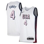Stephen Curry USA Basketball Unisex 2024 Swingman Player Jersey White, Limited Replica Fan Edition