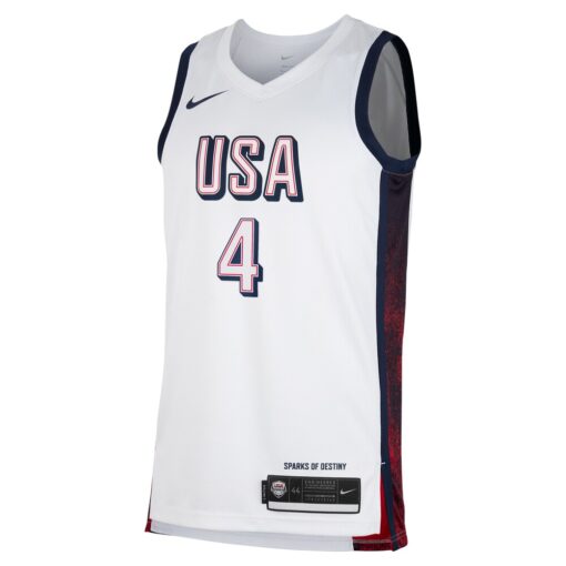 Stephen Curry USA Basketball Unisex 2024 Swingman Player Jersey White, Limited Replica Fan Edition