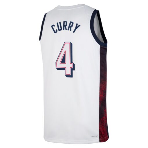 Stephen Curry USA Basketball Unisex 2024 Swingman Player Jersey White, Limited Replica Fan Edition